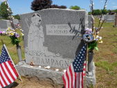 Photo of Rich Champagne's Headstone taken by NBAer Wayne Braley, May, 28, 2018, Memorial Day
