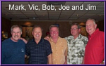 photo of Mark Anton, Vic Behan, Bob Cobb, Joe Cosgrove and Jim Noonan