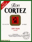 Ron Cortez rum bottle label