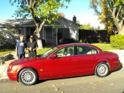 photo of Tuck & Steve with Steve's Jaguar